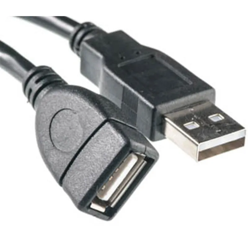 Кабель PowerPlant (KD00AS1212) USB2.0(AF)-USB2.0(AM), 5м, One ferrite, Black - мініатюра 3