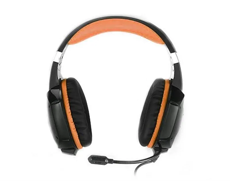 Гарнітура REAL-EL GDX-7700 Black/Orange  - зображення 1