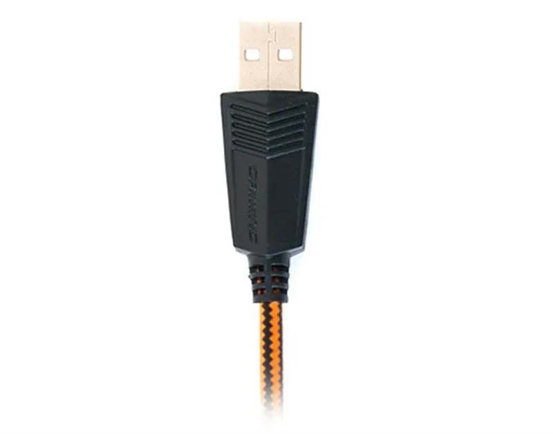 Гарнітура REAL-EL GDX-7700 Black/Orange  - мініатюра 2