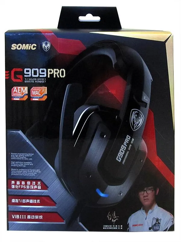 Гарнiтура Somic G909 Pro Black (9590010164) - мініатюра 12