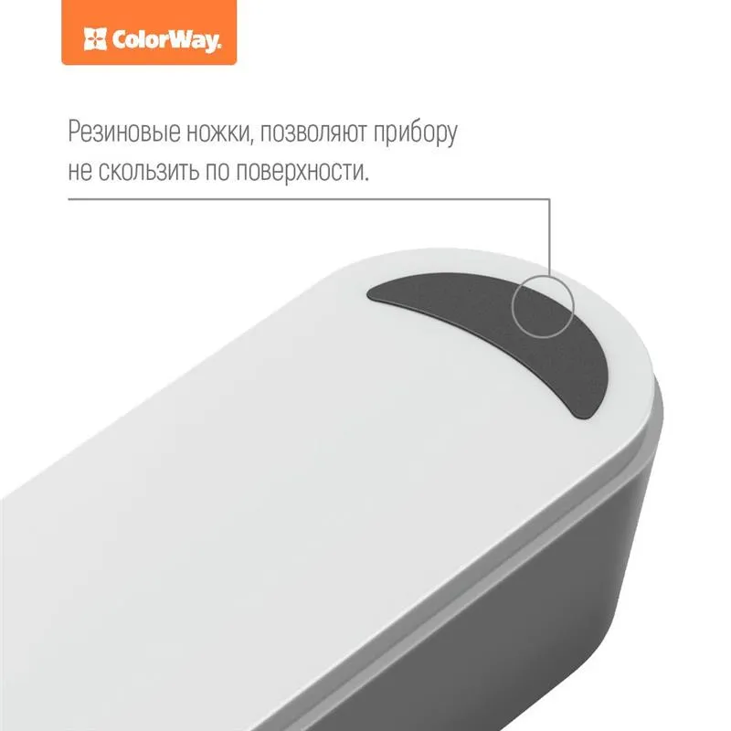 Фільтр живлення ColorWay CW-CHE44W 4 розетки, 4 USB, 2 м, білий - мініатюра 7