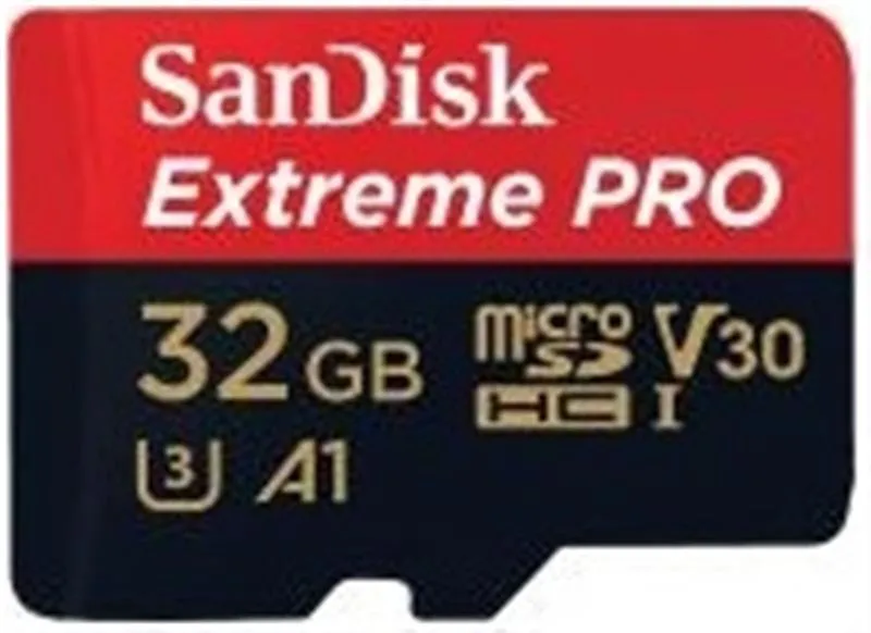 Карта пам`яті MicroSDHC 32GB UHS-I/U3 Class 10 SanDisk Extreme Pro A1 + SD-адаптер R100/W90MB/s (SDSQXCG-032G-GN6MA) - зображення 1