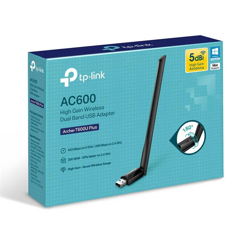 Бездротовий адаптер TP-Link Archer T600U Plus - мініатюра 4