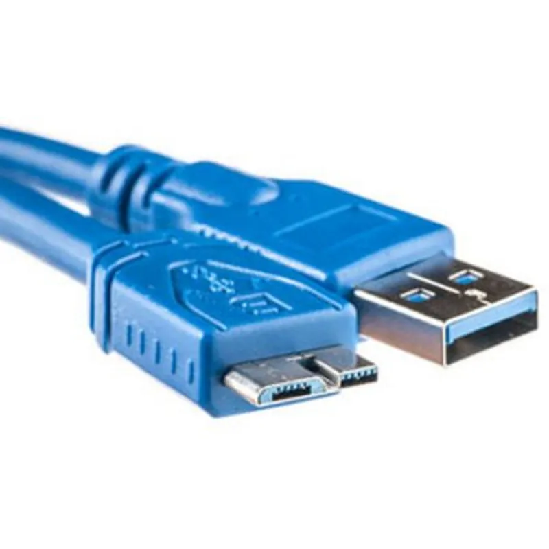 Кабель PowerPlant (KD00AS1230) USB3.0(AM)-MicroUSB3.0(BM), 0.5м, Blue - мініатюра 3