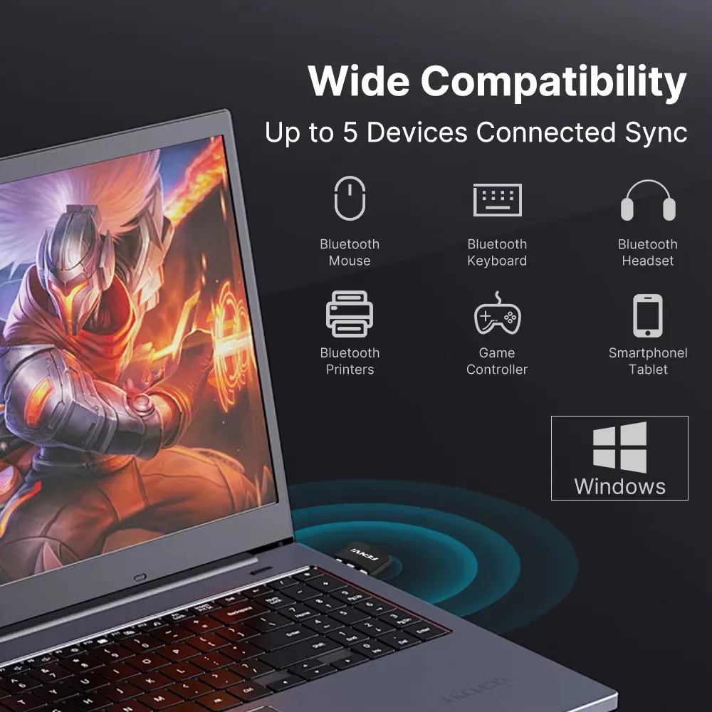 Бездротовий адаптер Fenvi FV-BT5.4 - мініатюра 5