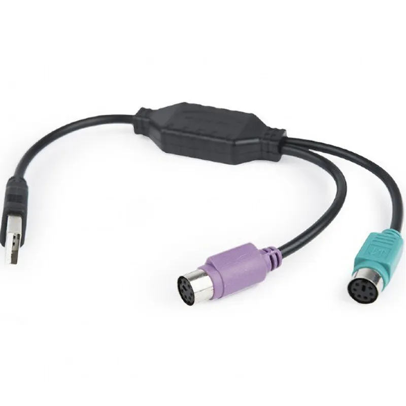 Контролер Cablexpert (UAPS12-BK), USB 1.1/2 x PS/2, 0.3 м, чорний - мініатюра 2