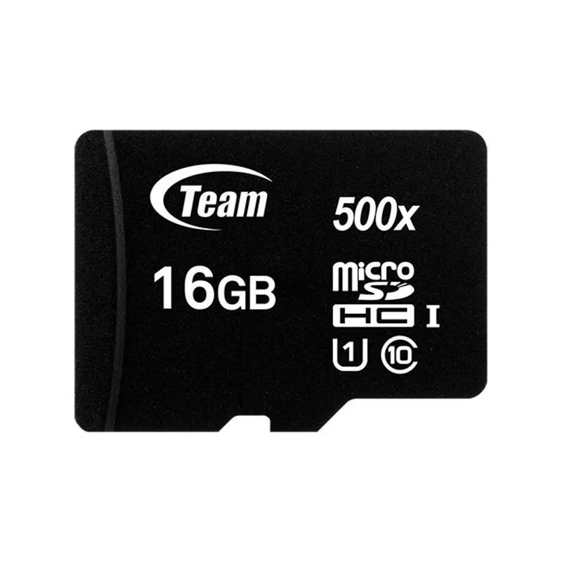 Карта пам`ятi MicroSDHC 16GB UHS-I Class 10 Team Black + SD-adapter (TUSDH16GCL10U03) - мініатюра 2