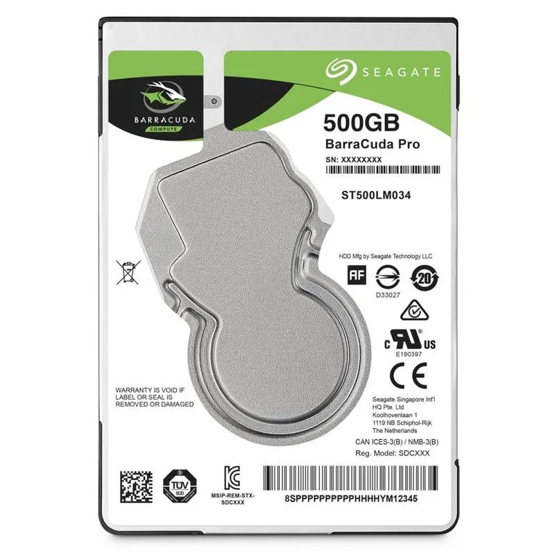 Накопичувач HDD 2.5" SATA  500GB Seagate BarraCuda Pro 7200rpm 128MB (ST500LM034) - зображення 1