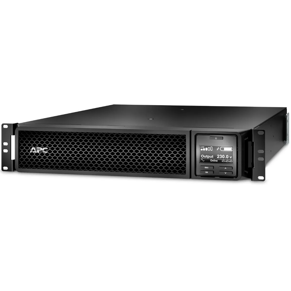 Джерело безперебійного живлення APC Smart-UPS SRT 2200VA, Online, 10 х IEC, RJ-45, USB, метал (SRT2200RMXLI) - мініатюра 3