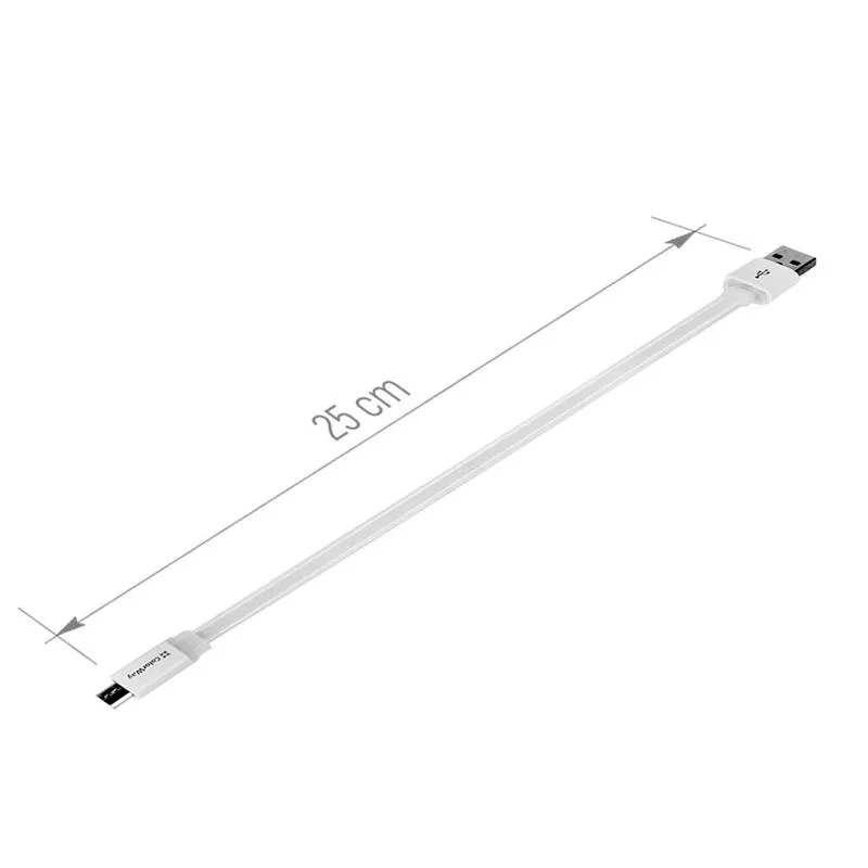 Кабель ColorWay USB - micro USB (M/M), 0.25 м, White (CW-CBUM-MUM25W) - мініатюра 3