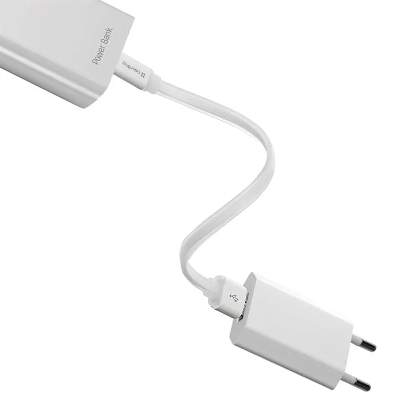 Кабель ColorWay USB - micro USB (M/M), 0.25 м, White (CW-CBUM-MUM25W) - мініатюра 4