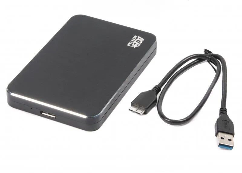 Зовнішня кишеня AgeStar для підключення SATA HDD/SDD 2.5", USB3.1, алюміній, Black (31UB2A18) - зображення 1