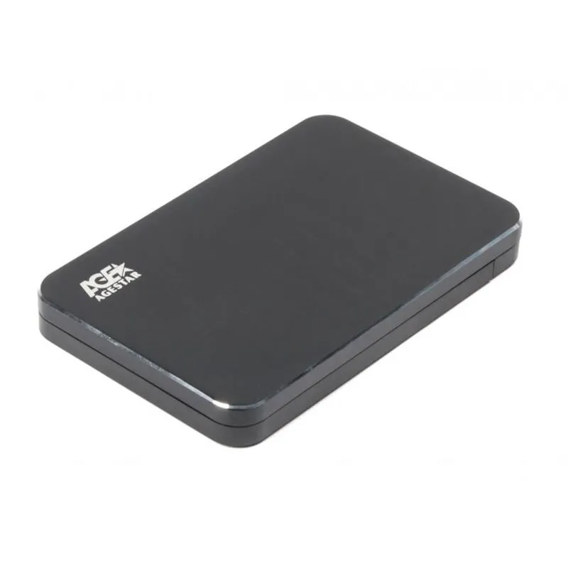 Зовнішня кишеня AgeStar для підключення SATA HDD/SDD 2.5", USB3.1, алюміній, Black (31UB2A18) - мініатюра 4