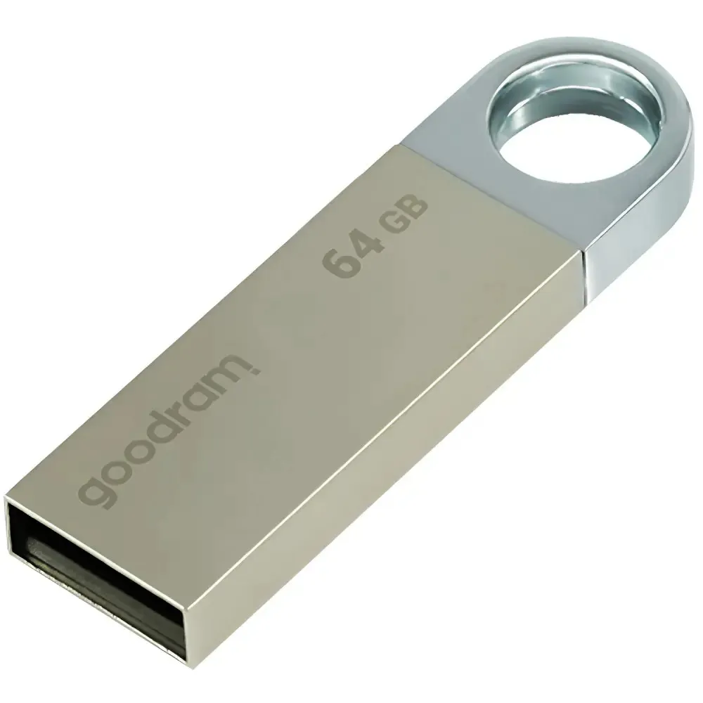 Флеш-накопичувач USB2.0 64GB Goodram UUN2 (Unity) Silver (UUN2-0640S0R11) - мініатюра 3