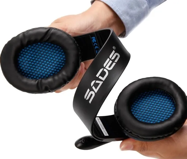 Гарнітура Sades SA-701 Black/Blue (sa701blj) - мініатюра 7