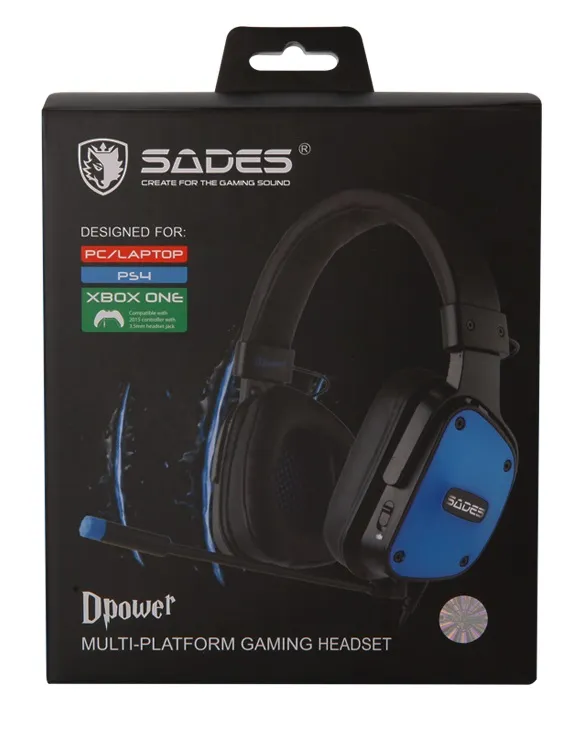 Гарнітура Sades SA-722 Dpower Black/Blue (sa722blj) - мініатюра 12