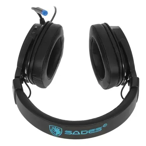 Гарнітура Sades SA-722 Dpower Black/Blue (sa722blj) - мініатюра 7
