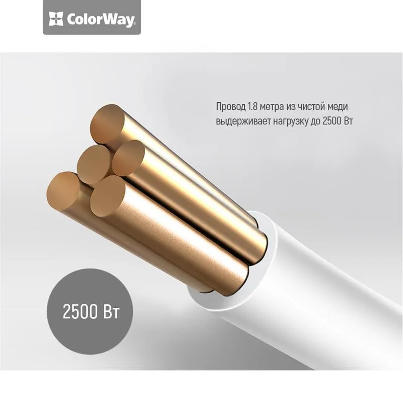 Фільтр живлення СolorWay (CW-CHU33B) 3 розетки, 3xUSB, 1.8м, Black - мініатюра 6