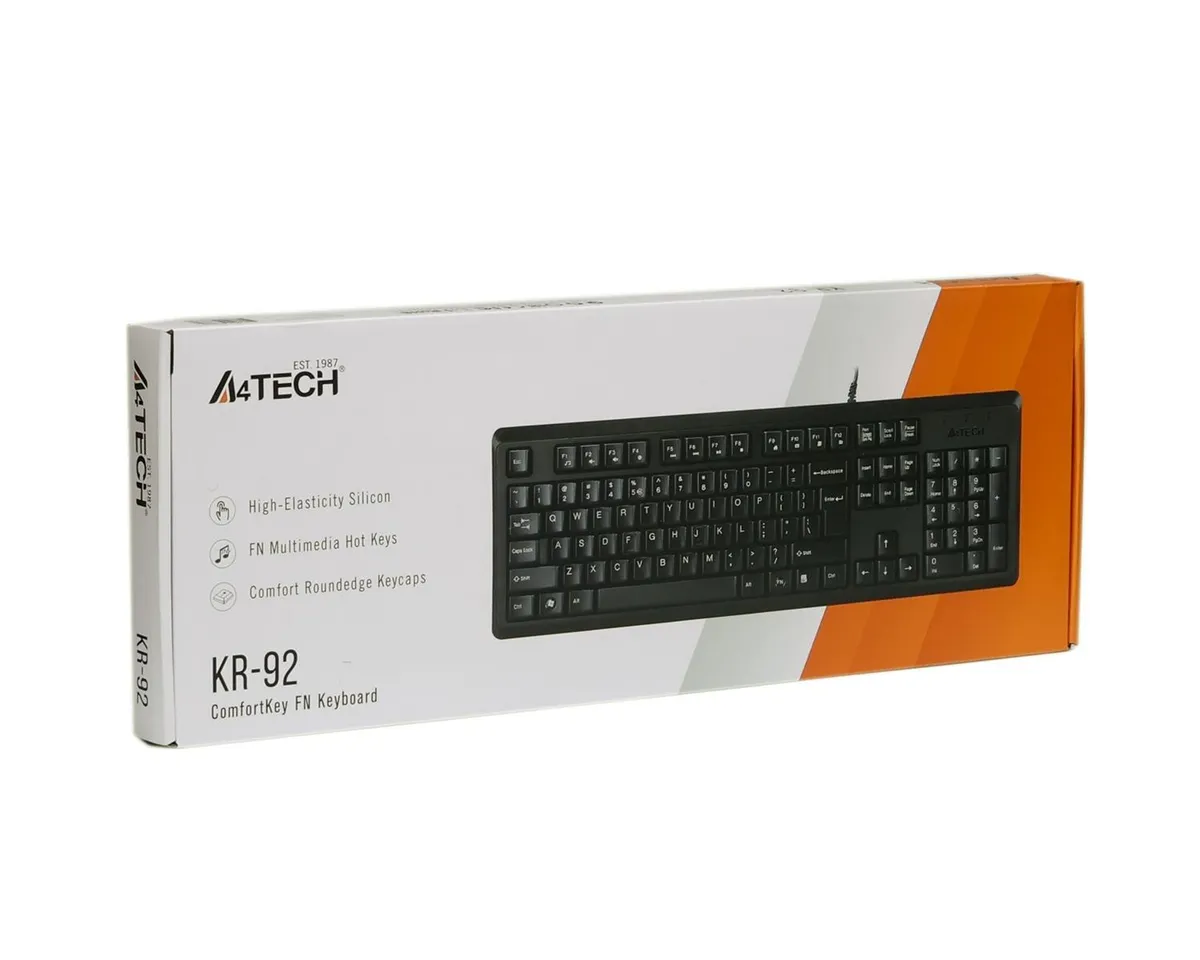 Клавіатура A4Tech KR-92 Black - мініатюра 7