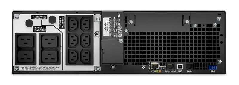 Джерело безперебійного живлення APC Smart-UPS SRT 5000VA (SRT5KRMXLI) - мініатюра 3