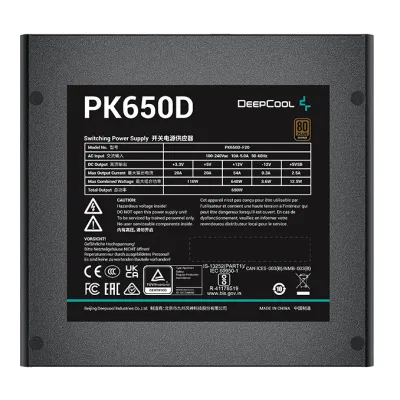 Блок живлення Deepcool 650W PK650D (R-PK650D-FA0B-EU) - мініатюра 4