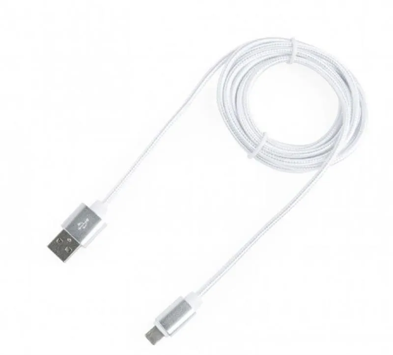 Кабель Cablexpert USB - Lightning + micro USB (M/M), 1.8 м, сірий (CCB-USB2AM-mU8P-6)  - зображення 1
