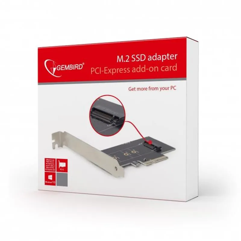 Адаптер PCI-Express Gembird PEX-M2-01 для SSD формату M.2 - мініатюра 4
