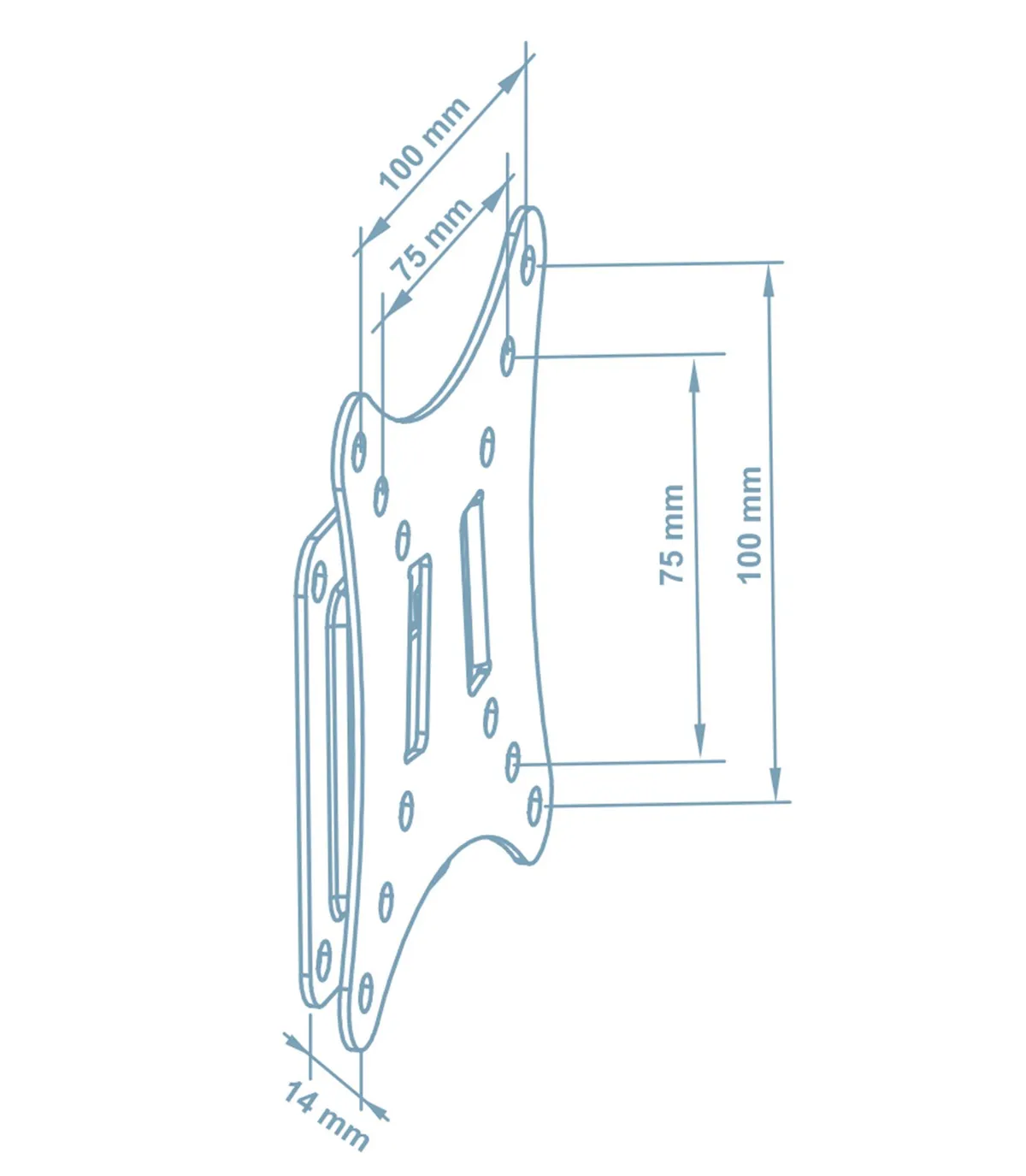 Кронштейн Walfix R-203B (VESA100х100) - зображення 1