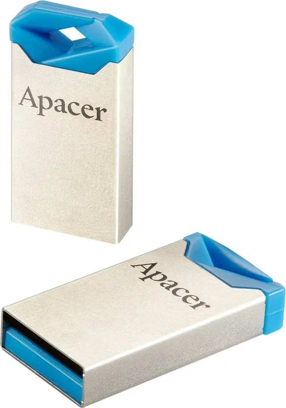 Флеш-накопичувач USB 32GB Apacer AH111 Silver/Blue (AP32GAH111U-1) - мініатюра 4