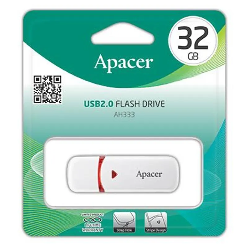 Флеш-накопичувач USB 32GB Apacer AH333 White (AP32GAH333W-1) - мініатюра 5