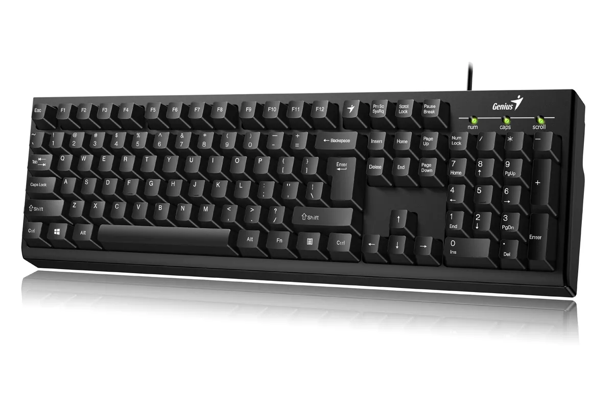 Клавiатура Genius Smart KB-100 Ukr Black (31300005410) - мініатюра 2