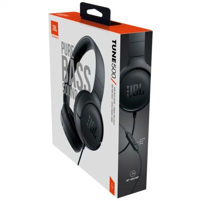 Гарнiтура JBL Tune 500 Black (JBLT500BLK) - мініатюра 13