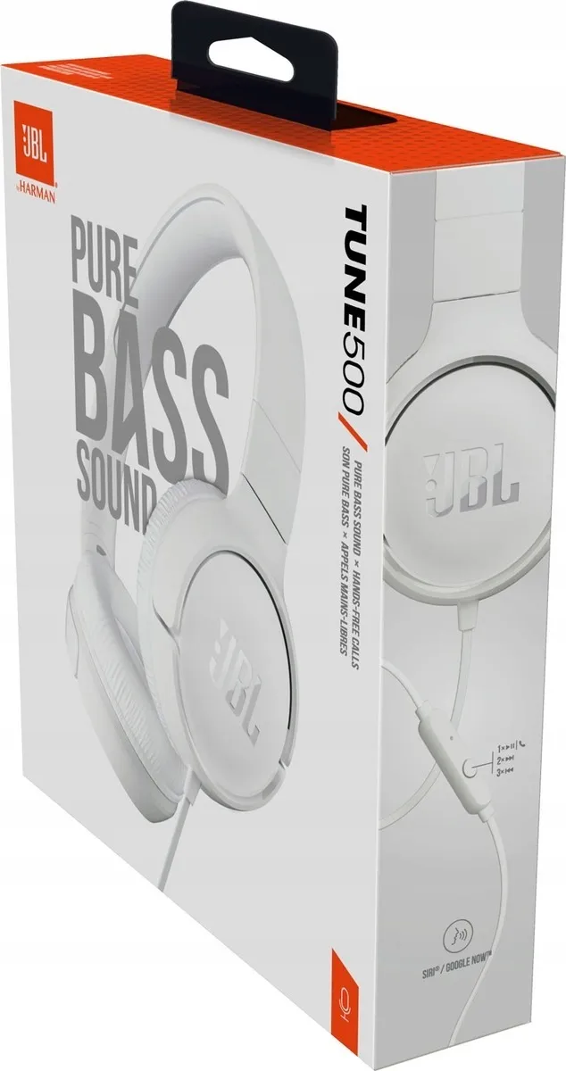 Гарнiтура JBL Tune 500 White (JBLT500WHT) - мініатюра 9