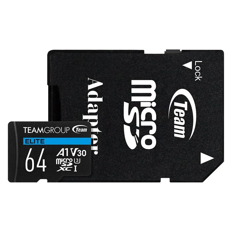 Карта пам`ятi MicroSDXC 64GB UHS-I/U3 Class 10 Team Elite (TEAUSDX64GIV30A103) - зображення 1