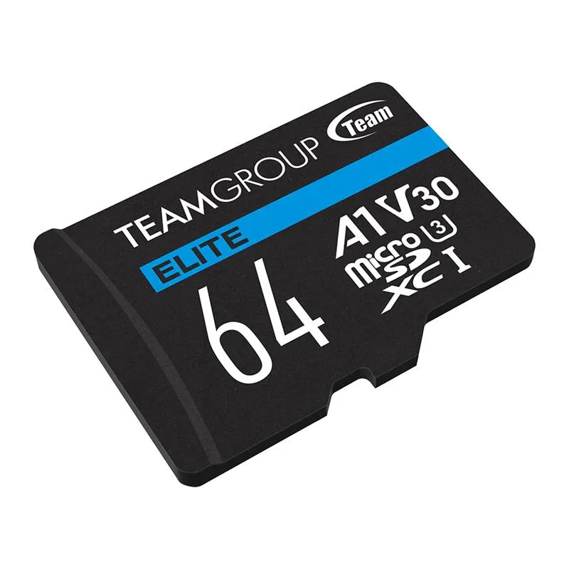 Карта пам`ятi MicroSDXC 64GB UHS-I/U3 Class 10 Team Elite (TEAUSDX64GIV30A103) - мініатюра 2