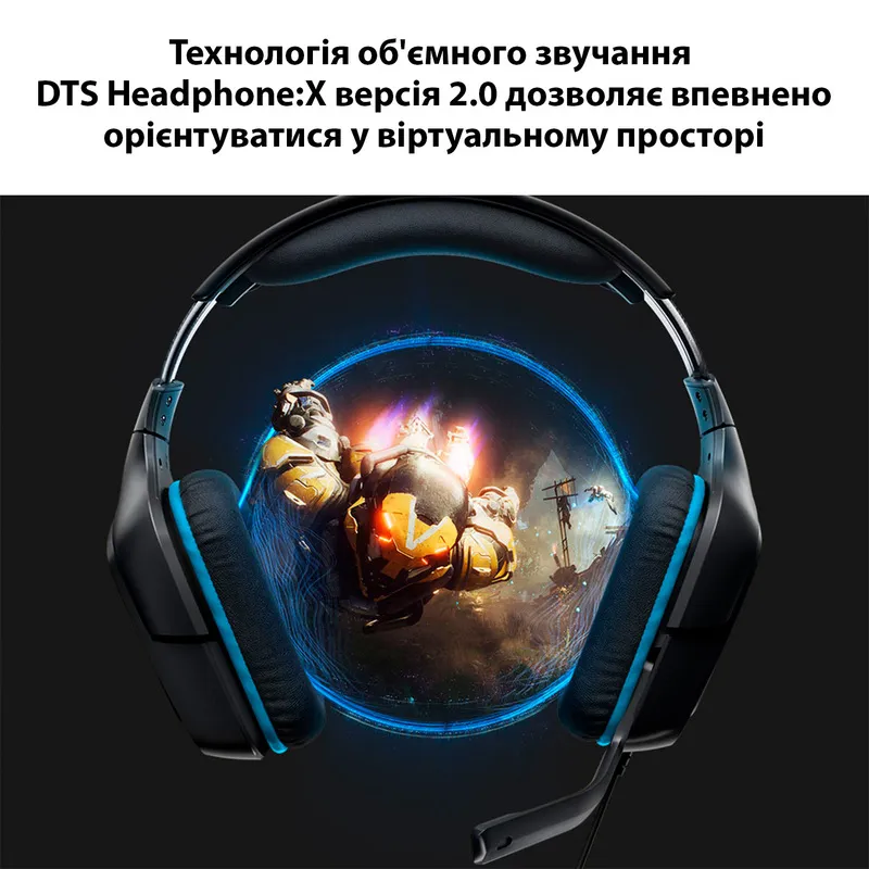 Гарнітура Logitech G432 Black (981-000770) - мініатюра 11