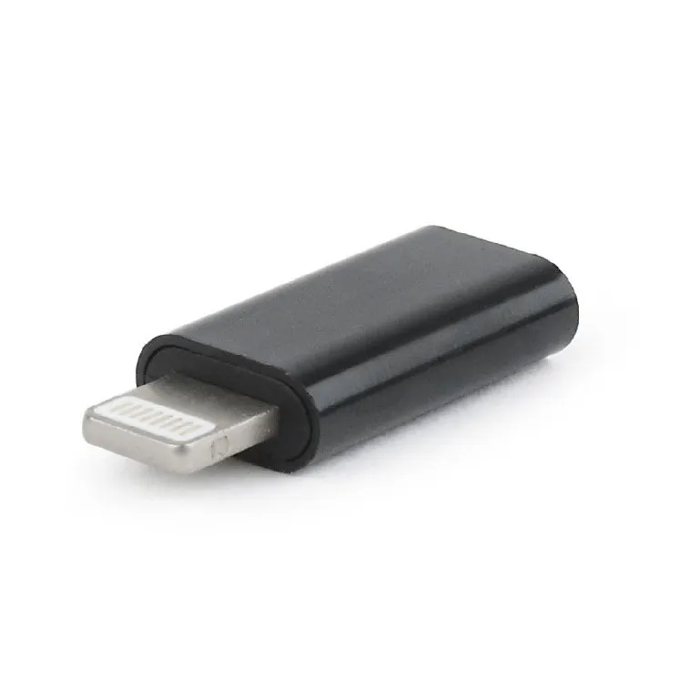 Адаптер Cablexpert USB Type-C - Lightning (F/M) Black (A-USB-CF8PM-01) - зображення 1