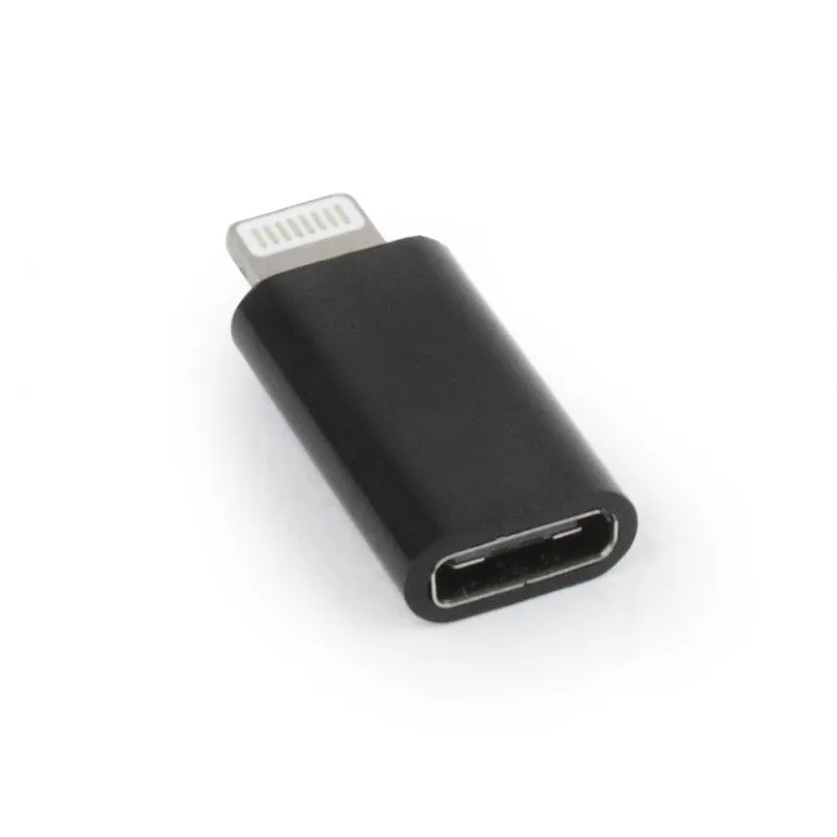 Адаптер Cablexpert USB Type-C - Lightning (F/M) Black (A-USB-CF8PM-01) - мініатюра 2