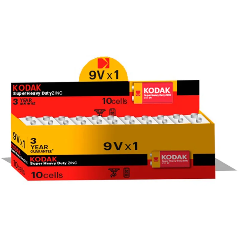 Батарейка Kodak Extra Heavy Duty 6F22 1шт, коробка - зображення 1