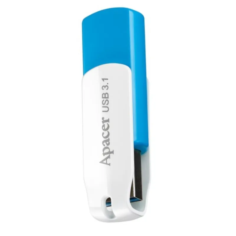 Флеш-накопичувач USB3.1 32GB Apacer AH357 Blue/White (AP32GAH357U-1) - зображення 1