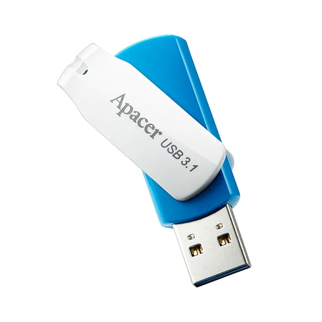 Флеш-накопичувач USB3.1 32GB Apacer AH357 Blue/White (AP32GAH357U-1) - мініатюра 3