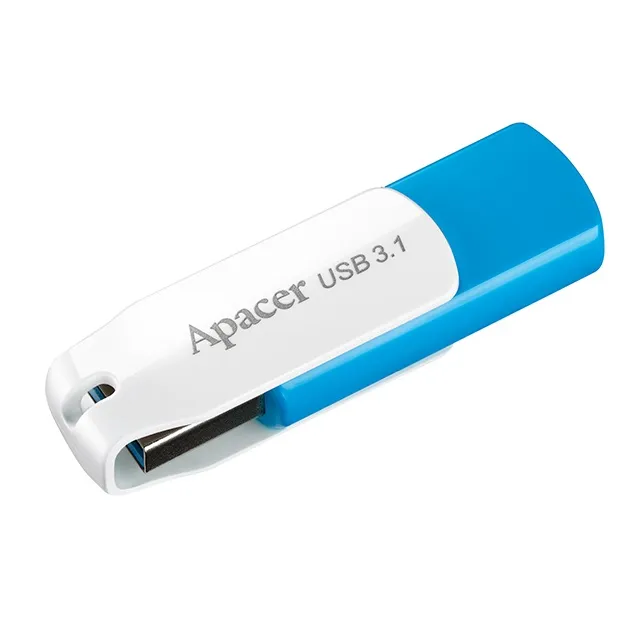 Флеш-накопичувач USB3.1 32GB Apacer AH357 Blue/White (AP32GAH357U-1) - мініатюра 4