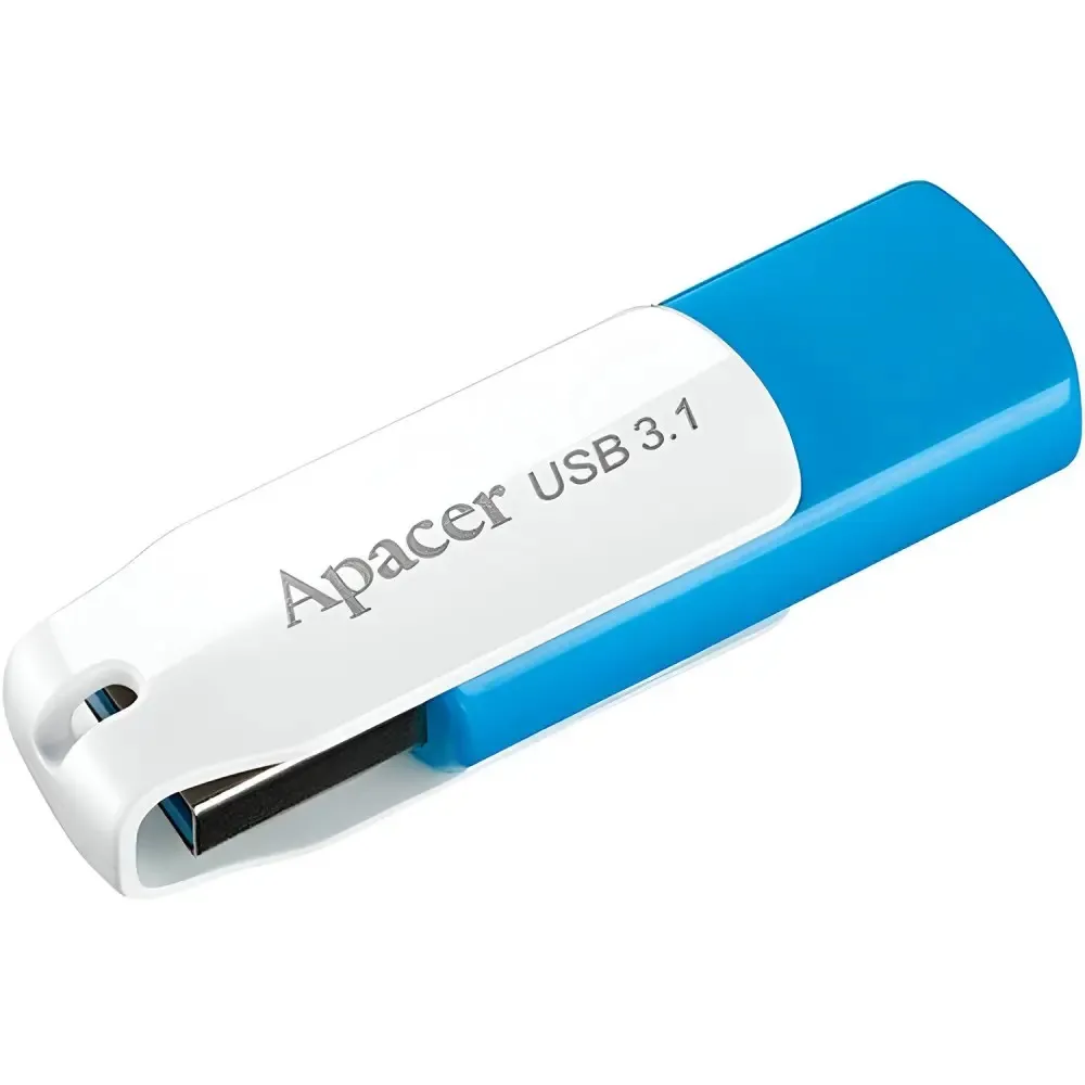 Флеш-накопичувач USB3.1  64GB Apacer AH357 Blue/White (AP64GAH357U-1) - мініатюра 4