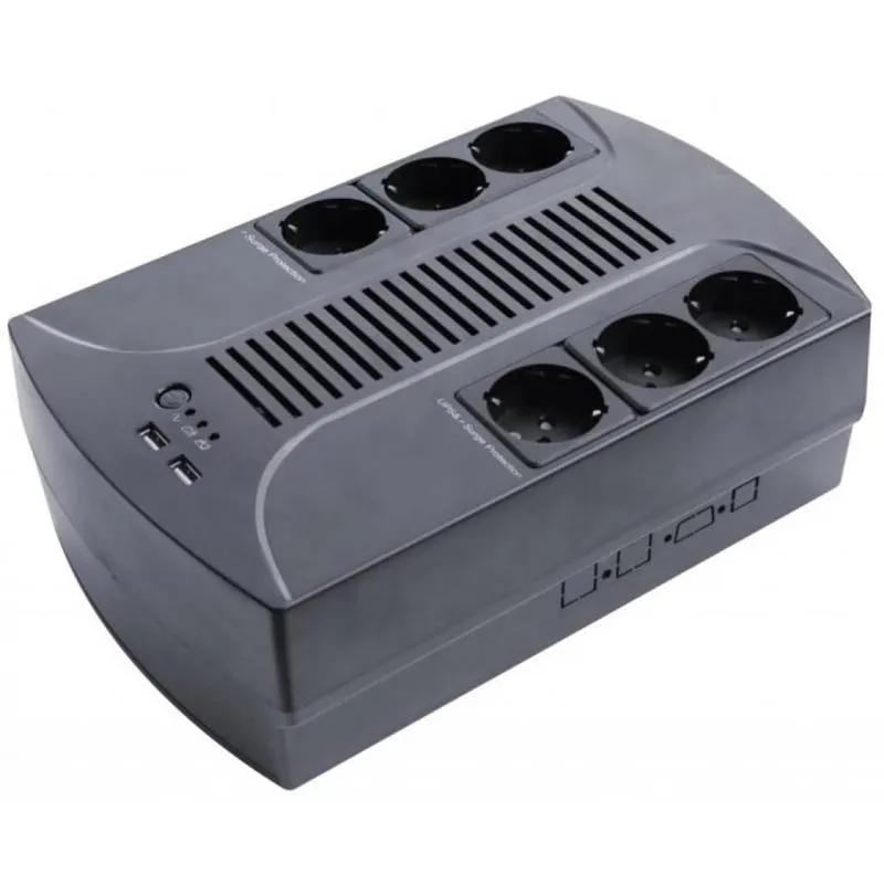 Джерело безперебійного живлення LogicPower 650VA-6PS - мініатюра 2