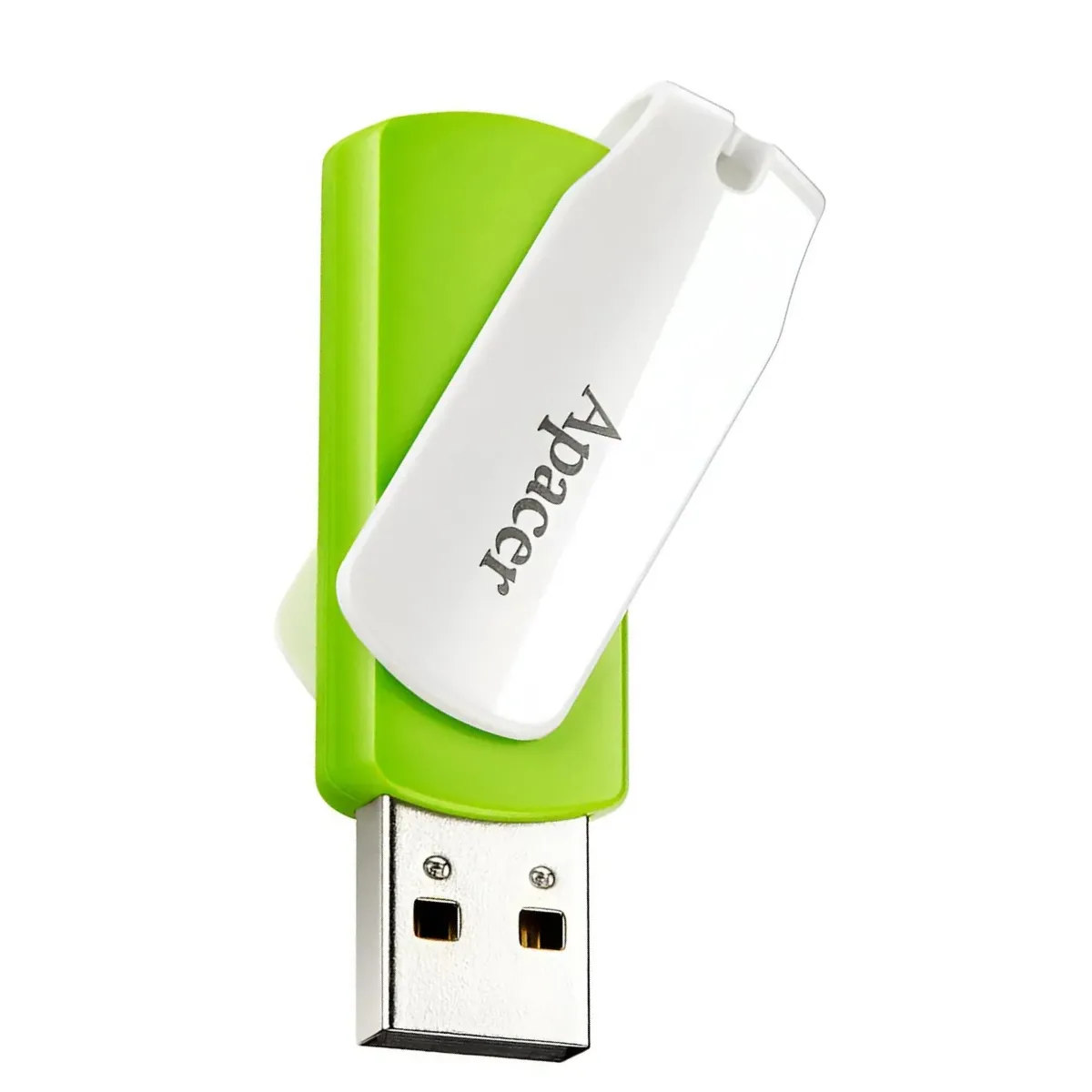 Флеш-накопичувач USB 32GB Apacer AH335 White/Green (AP32GAH335G-1) - зображення 1
