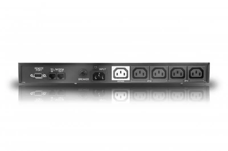 Джерело безперебійного живлення Powercom KIN-1000AP-RM, Lin.int., AVR, 5 х IEC, USB, RJ-11, RJ-45, метал (00210117) - мініатюра 2