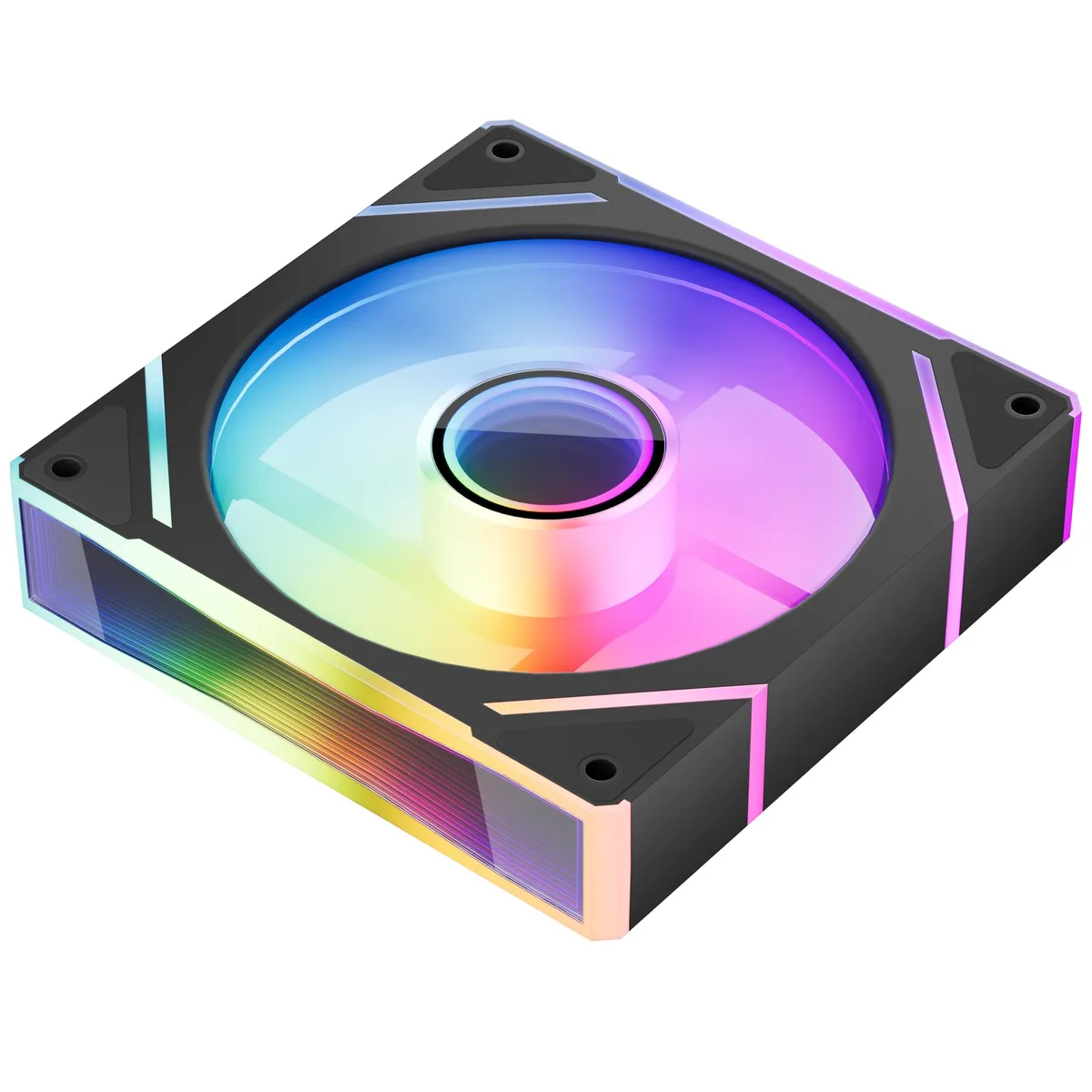 Вентилятор 1stPlayer FC7 Black (FC7-BK-1IN1); 120x120x25 мм, 3-pin + 4-pin - мініатюра 4