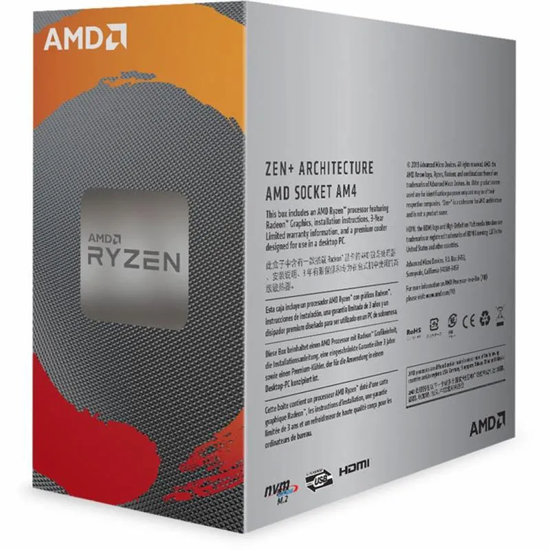 Процесор AMD Ryzen 3 3200G (3.6GHz 4MB 65W AM4) Box (YD3200C5FHBOX) - мініатюра 2