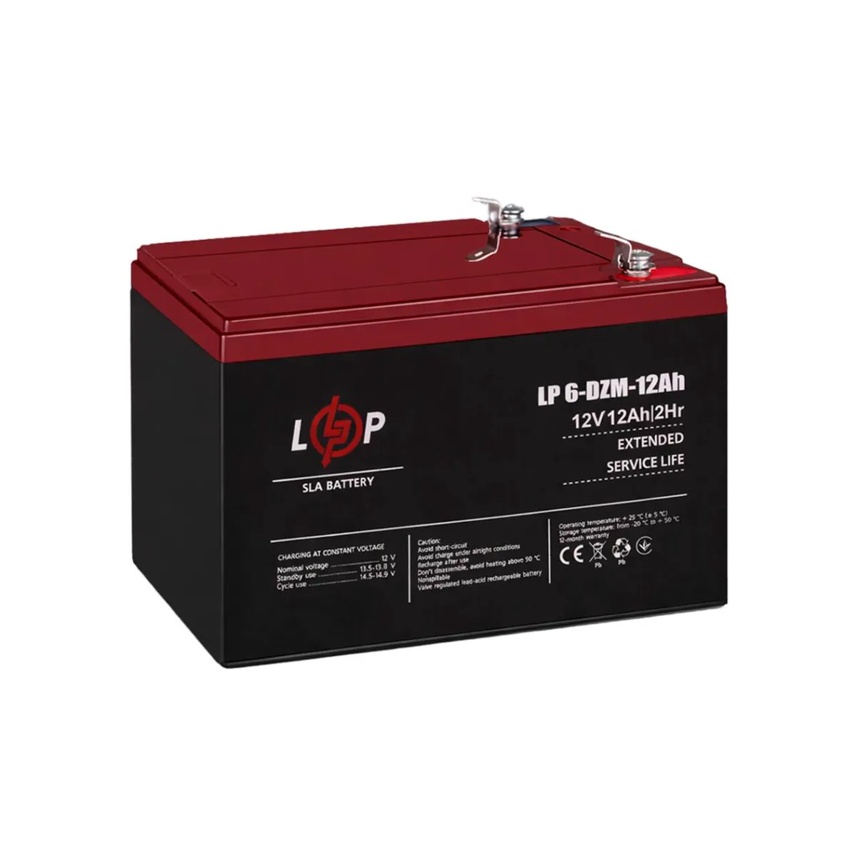 Акумуляторна батарея LogicPower LP 12V 12AH (6-DZM-12) AGM - мініатюра 4