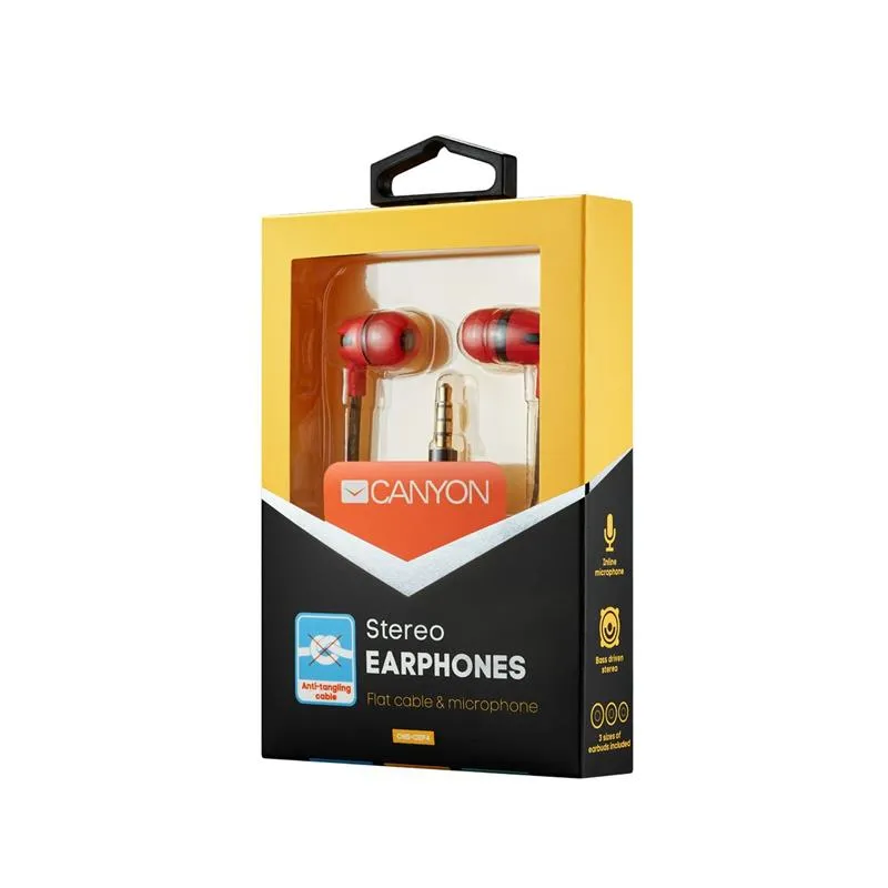 Гарнітура Canyon CNS-CEP4R Red - мініатюра 3